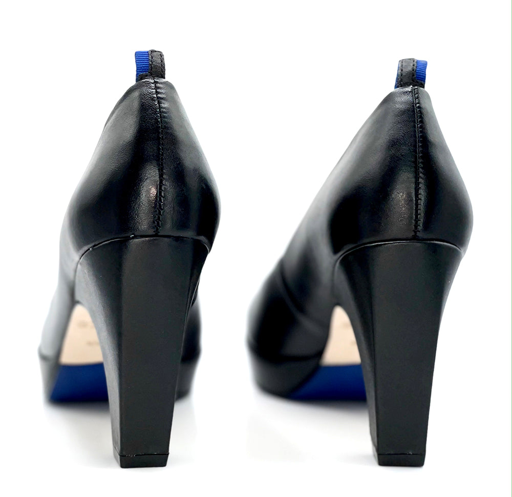 Navy and black on sale heels