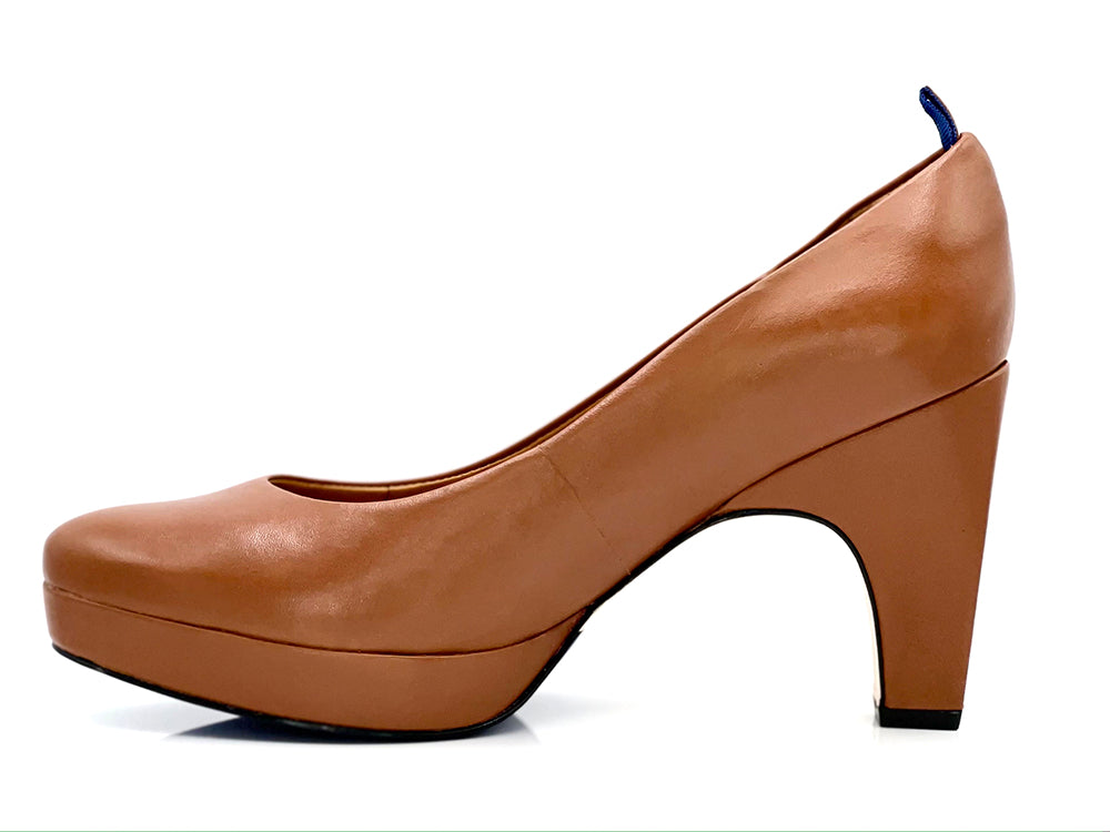 Brown pump heels sale