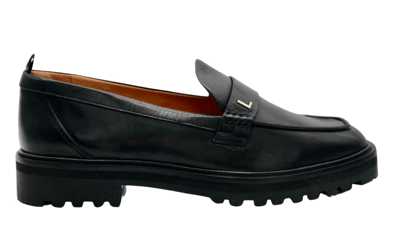 dr LIZA loafer - BLACK | supportive loafers with orthotic insoles